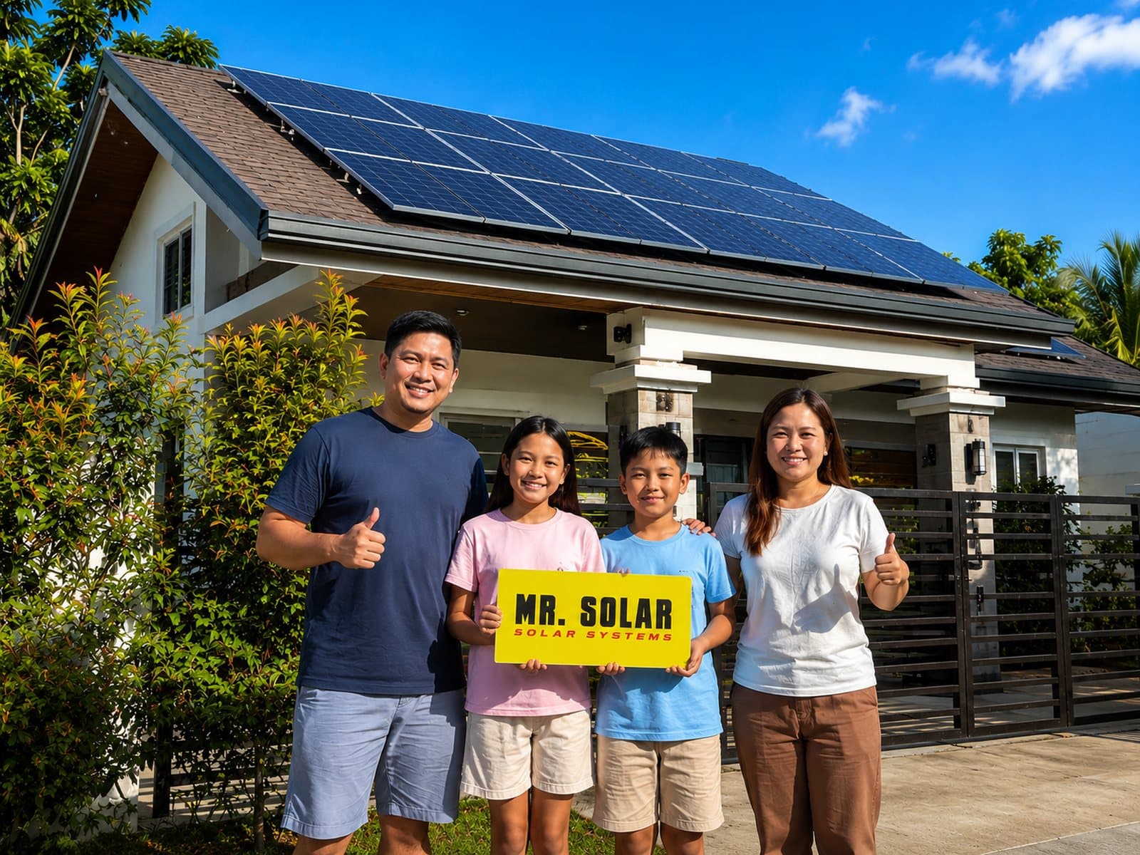 Residential Rooftop Solar project in Family Home