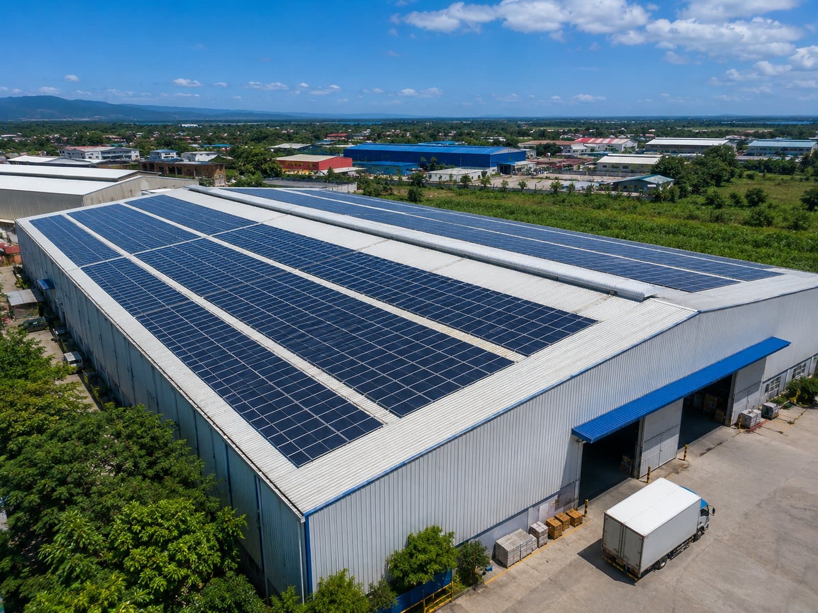 Warehouse Rooftop Solar project in Industrial