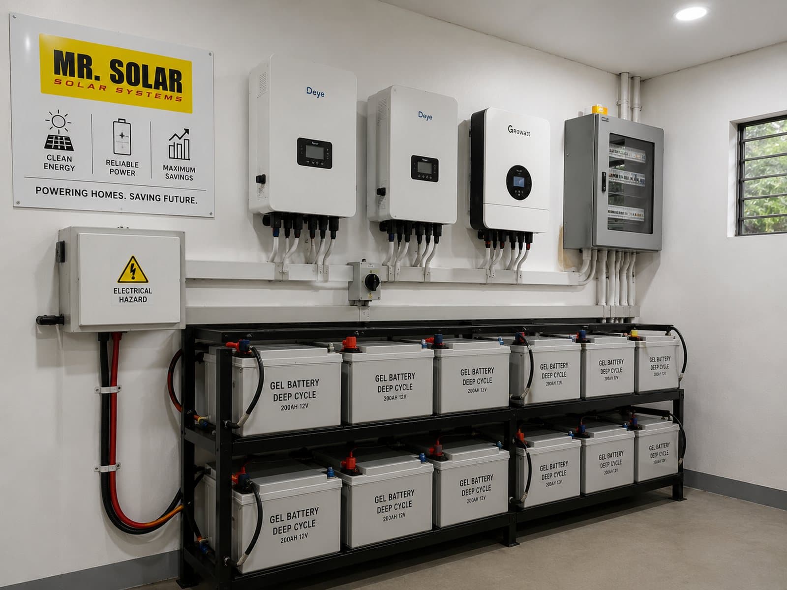 Solar Battery Storage Room project in Backup System